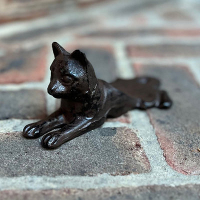 Selections Cast Iron Cat Decorative Door Wedge Doorstop from B&Q