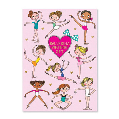 Rachel Ellen Ballerina Design Writing Set Pretty Christmas Stocking Gift Idea - Image 3