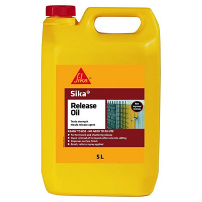 Sika Release Oil Clear5LReady-To-Use Formwork Release Agent For MouldsShuttering & Concrete Casting from B&Q