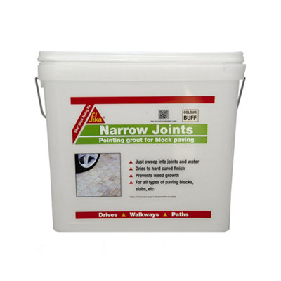 Sika Ready Mixed Buff Paving Joint Repair Grout15Kg Tub from B&Q