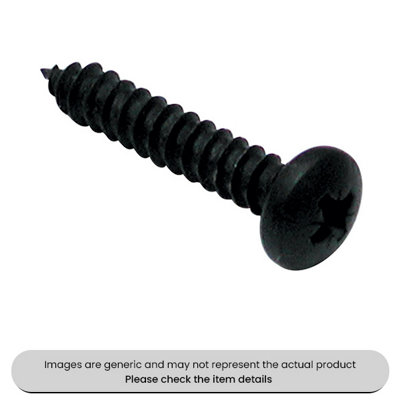 Mehr Chemical Black Self Tapping Screws Pzd Pan Head 10X3/4" Pack Qty 200 from B&Q