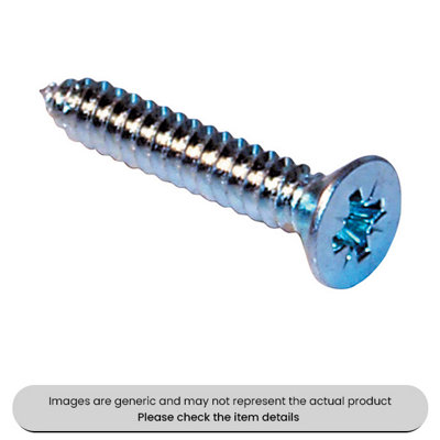 Mehr Zinc Plated Woodscrews Pzd Countersunk Head 12X3" Pack Qty 200 from B&Q