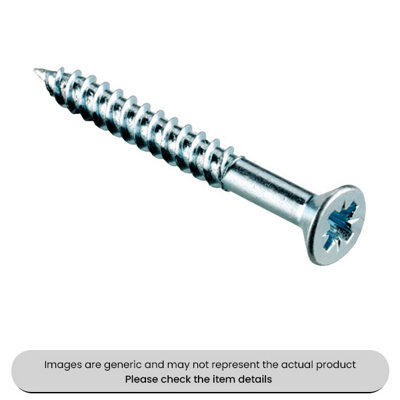 Mehr Zinc Plated Woodscrews Pzd Flat Countersunk Head 10X3.1/2" Pack Qty 200 from B&Q