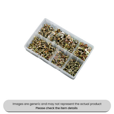 Mehr Acme Screws Hexagon Head 8-14 With Captive Washers Assorted Box 255Pcs from B&Q