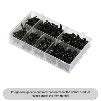 Mehr Zinc Plated Mini Self Tapping Screws Pzd Flange Head 6-10 Assorted Box 350Pcs from B&Q
