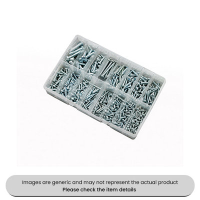 Mehr Zinc Plated Self Tapping Screws Cross Head 4-14 Assorted Box 500Pcs from B&Q
