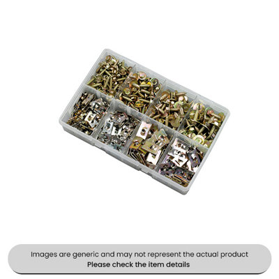 Mehr Zinc Plated Self Tapping Acme Screws And J Nuts 8 To 14 Assorted Box 400Pcs from B&Q