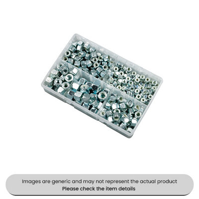 Mehr Zinc Plated Nylon Insert Locking Nuts P Type Unf Assorted Box 220Pcs from B&Q