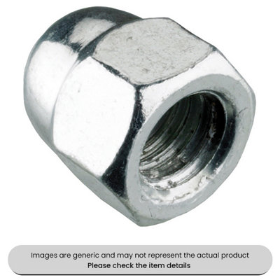 Mehr Zinc Plated Dome Nuts Din 1587 M8 Metric Pack Qty 50 from B&Q