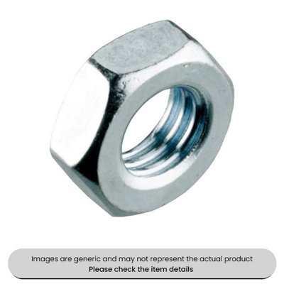 Mehr Zinc Plated Steel Lock Nuts Din 439 M10 Metric Pack Qty 100 from B&Q