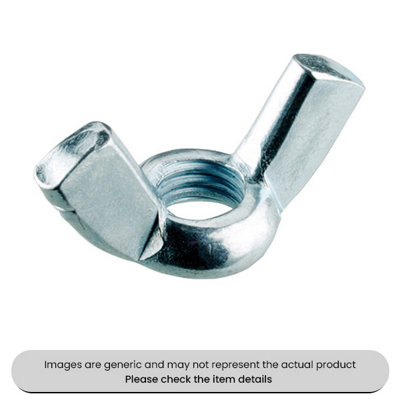 Mehr Zinc Plated Wing Nuts Din 315 M10 Metric Pack Qty 50 from B&Q