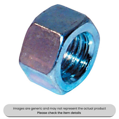 Mehr Zinc Plated Steel Nuts Bs 1768 3/8" Unf Pack Qty 200 from B&Q