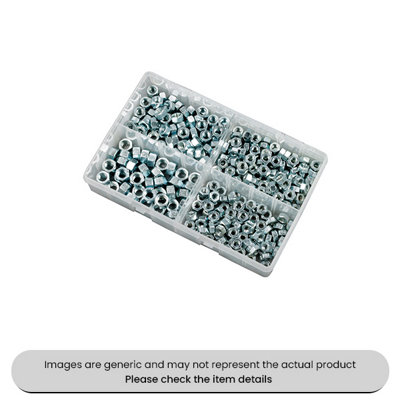 Mehr Zinc Plated Steel Nuts Unf Assorted Box 300Pcs from B&Q
