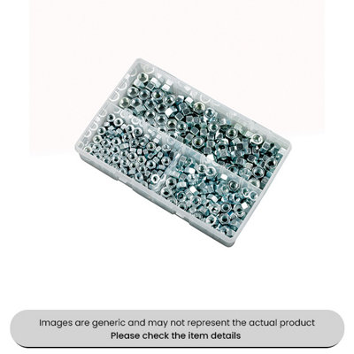 Mehr Zinc Plated Steel Nuts Unc Assorted Box 300Pcs from B&Q