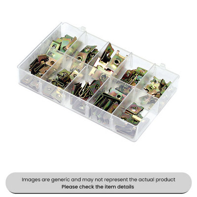 Mehr Mini U And J Nuts 6-14 Assorted Box 100Pcs from B&Q