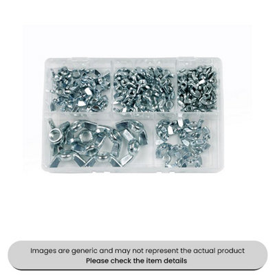 Mehr Wing Nuts Metric M5-M12 Assorted Box 125Pcs from B&Q
