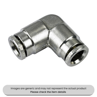 Mehr Nickel Plated Brass Elbow Connectors 8mm Pack Qty 5 from B&Q