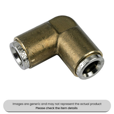 Mehr Brass Elbow Connectors Metric Push-In Air Brake 12mm Pack Qty 3 from B&Q