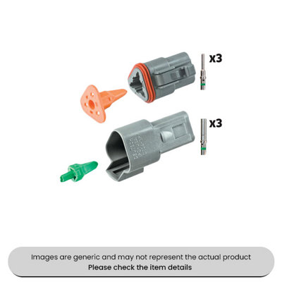 Mehr 3 Way Indent Crimping Waterproof Dt Connectors Kits Pack Qty 10 from B&Q