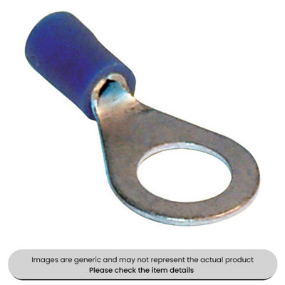 Mehr Blue Ring Terminals & Connectors 8.4mm Pack Qty 100