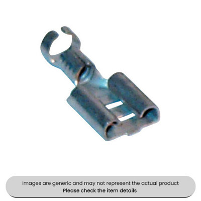 Mehr Lucar Terminals 6.3mm Standard Female Spade Pack Qty 200 from B&Q