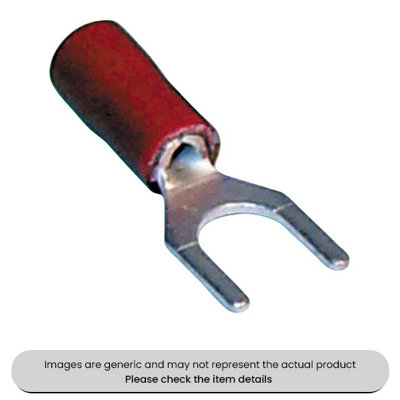 Mehr Red Fork Terminals & Connectors 5.3mm2Ba Pack Of 100