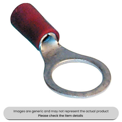 Mehr Red Ring Terminals & Connectors 10.5mm Pack Qty 100