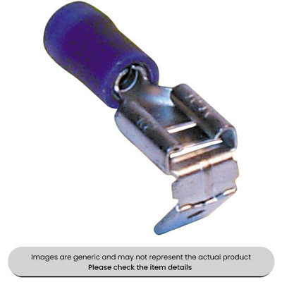 Mehr Male Blue Piggy Back Terminals & Connectors 6.3mm Pack Of 100 from B&Q