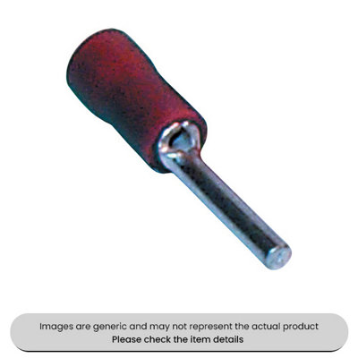 Mehr Red Pin Terminals & Connectors 1.9mm Pack Of 100