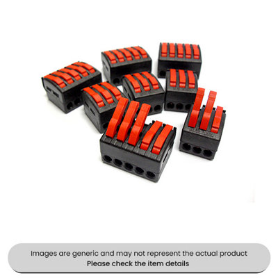 Mehr 5 Pole Piano Key Connectors Quick Release Pack Qty 10 from B&Q