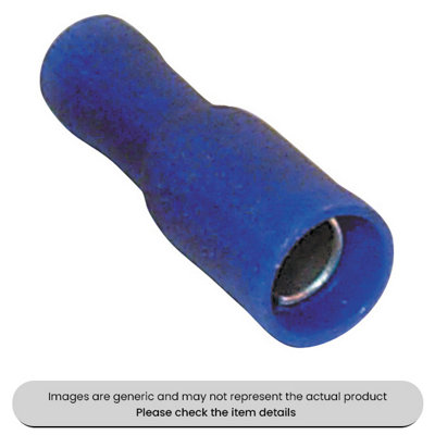 Mehr Female Blue Receptacle Sockets 5mm Terminals & Connectors Pack Qty 200 from B&Q