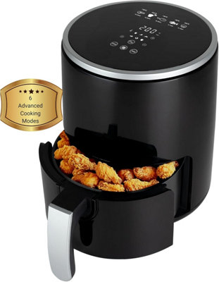 DSL 3.2L Compact Air Fryer Touchscreen ControlBpa-Free Non-Stick Basket6 Cooking PresetsEnergy-EfficientIncludes Skewers from B&Q
