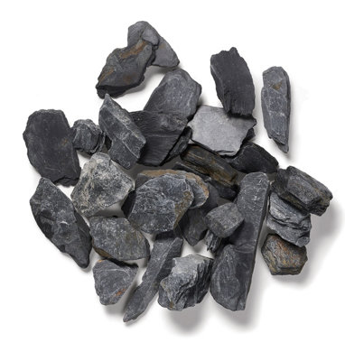Kelkay Blue Slate 40mm Premium Aggregates Slate Bulk Bag 750Kg from B&Q