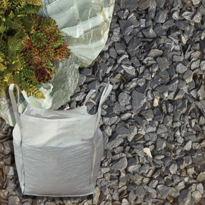 Kelkay Black Slate 40mm Premium Aggregates Slate Bulk Bag 750Kg from B&Q