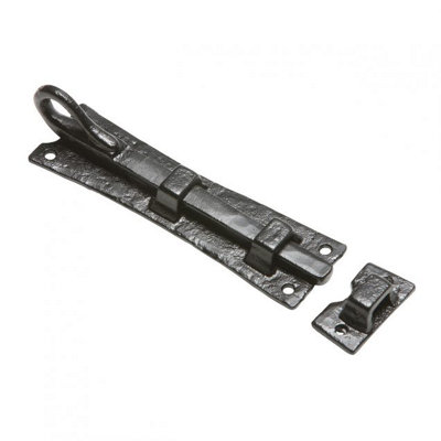 Kirkpatrick 8 Inch Cranked Monkey Tail BoltAntique Black (1156) from B&Q