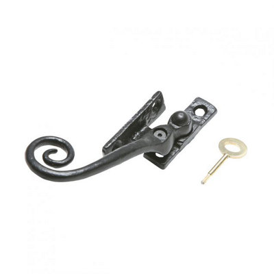 Kirkpatrick Monkey Tail Locking Fastener With Key Right HandBlack (1165) from B&Q