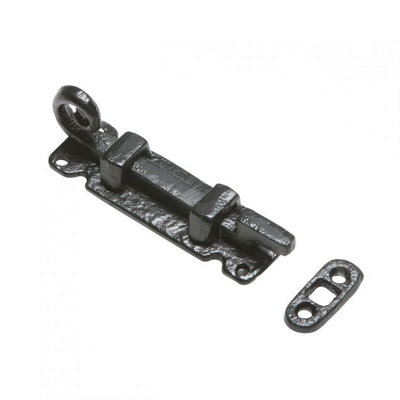 Kirkpatrick 4 Inch Cranked Monkey Tail BoltAntique Black (1547) from B&Q