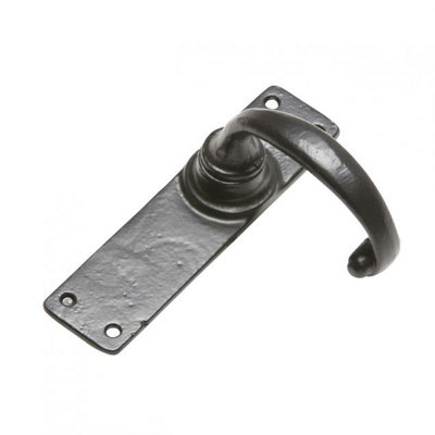 Kirkpatrick Lever Bathroom Handle PairBlack (2568) from B&Q