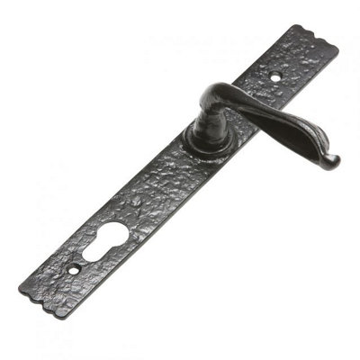 Kirkpatrick 92mm Euro Profile Lever Lock HandleBlack (2460) from B&Q