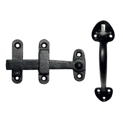 Kirkpatrick 7.5 Inch Suffolk Latch StraightBlack (1681) from B&Q
