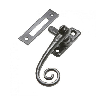 Kirkpatrick Monkey Tail Fastener With Mortice PlateAntique Black (1181Mp) from B&Q