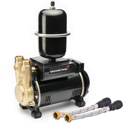 B&Q -  Salamander Ctforce 30Su 3.0 Bar Brass Single Impeller Shower Pump Negative Head
