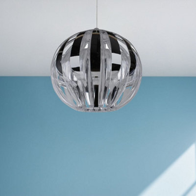 Pagazzi Lighting Pagazzi Bimber Polished Chrome Pendant Light Shade from B&Q