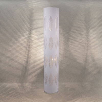 Pagazzi Lighting Pagazzi Esme White 112Cm Column Floor Lamp from B&Q