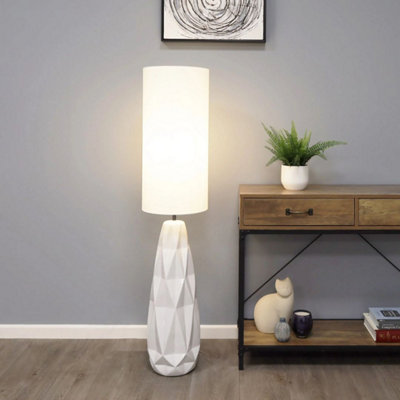 Pagazzi Lighting Pagazzi Skova White Ceramic Floor Lamp from B&Q