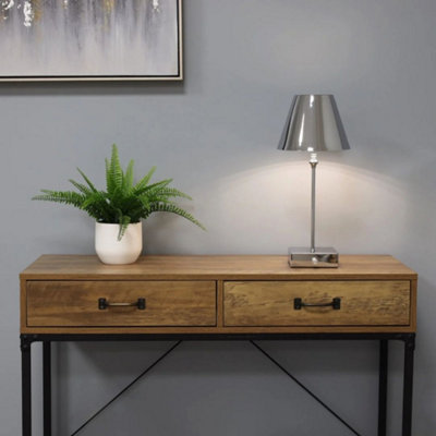 Pagazzi Lighting Pagazzi Lustre Polished Chrome Rechargeable Table Lamp from B&Q