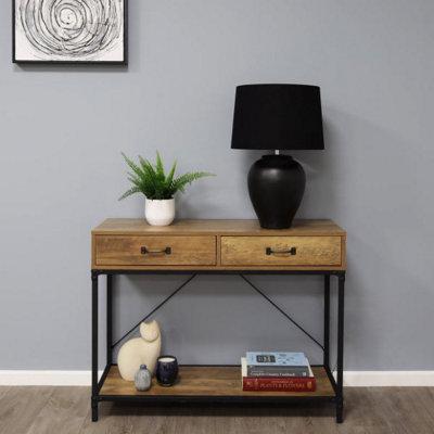 Pagazzi Lighting Pagazzi Belen Ceramic Black Table Lamp from B&Q