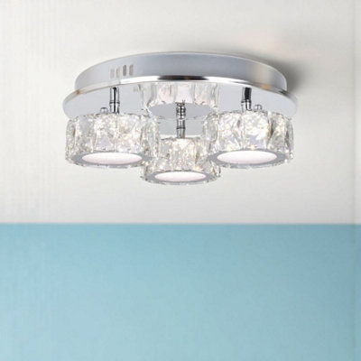 Pagazzi Lighting Light Pagazzi Ing Pagazzi Dilan 3- Led Polished Chrome Ceiling