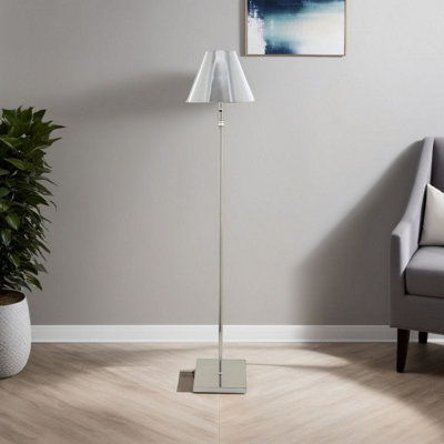 Pagazzi Lighting Pagazzi Lustre Polished Chrome Led Rechargeable Floor Lamp from B&Q
