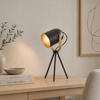 Pagazzi Lighting Pagazzi Noelle Strap Black Table Lamp from B&Q